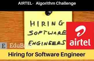 Airtel I-Code- Algorithm Challenge for Software Engineer | CTC, [Apply Now]