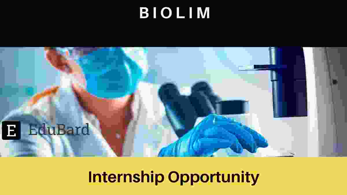 Online Internship Opportunity for the Life Science Students at BioLim