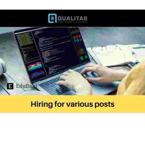 QUALITAS is hiring for various posts; Apply ASAP