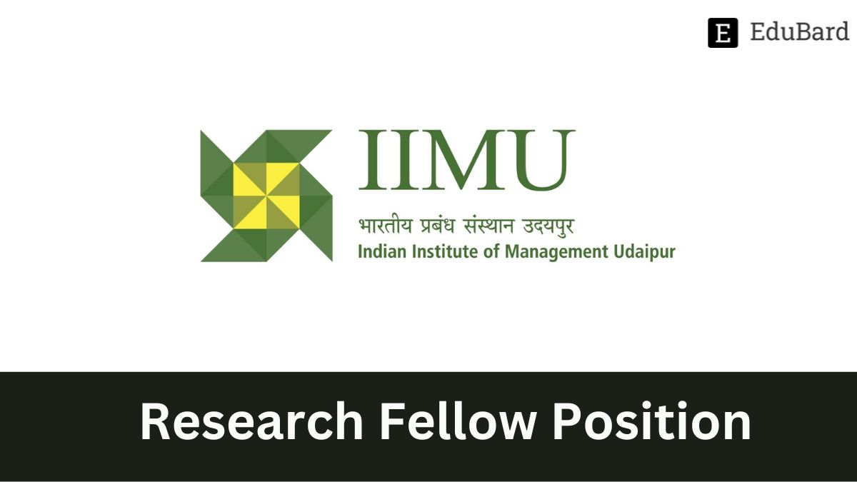 IIMU | Advertisement for the post of Research Fellow Position, Apply ASAP!