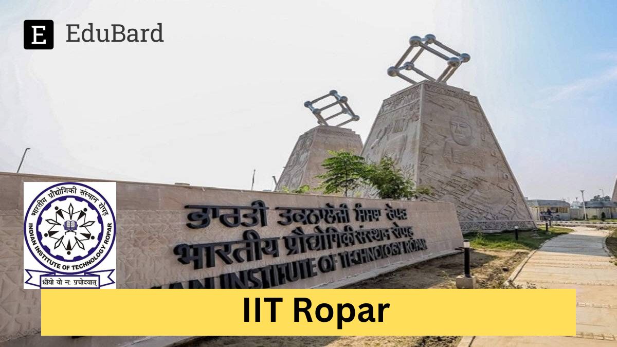 IIT Ropar | Applications for M.SC in Data Science and Management, Apply by 15th May 2024!