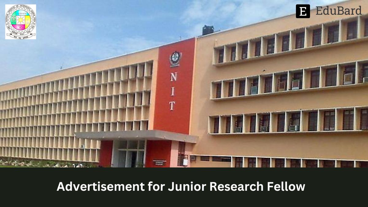NIT Raipur | Advertisement for Senior Research Fellow, Apply by 15th May 2023!
