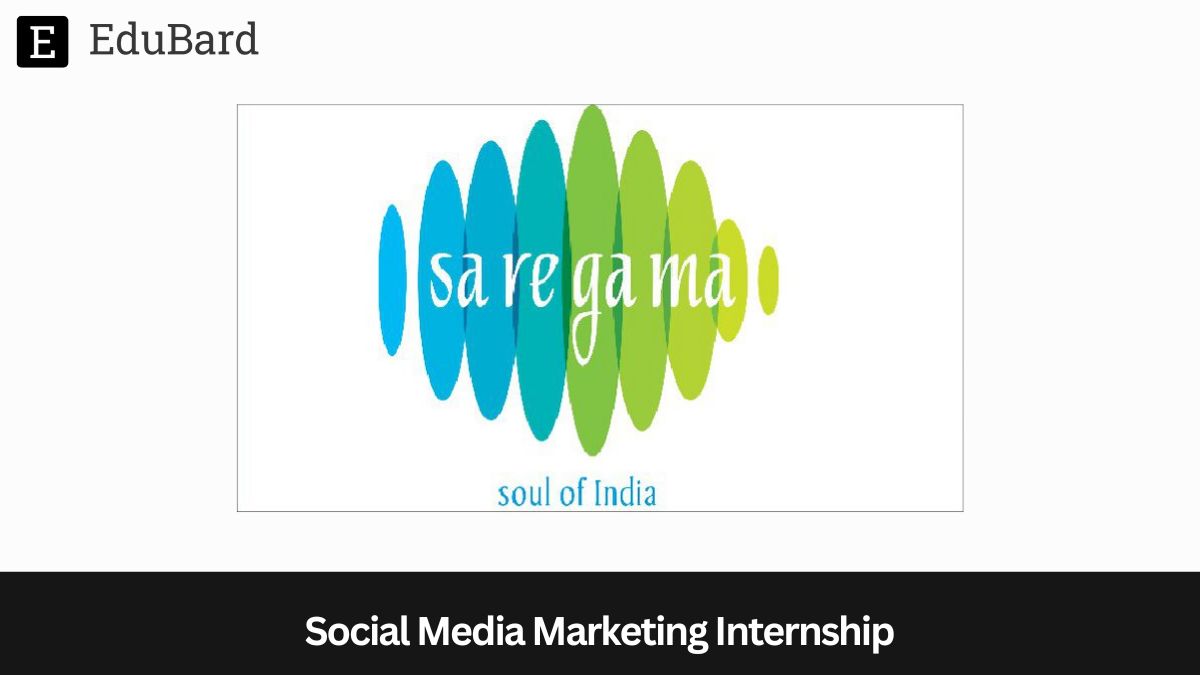 Saregama India Limited | Applications for Social Media Marketing Internship, Apply by 20th December 2023!