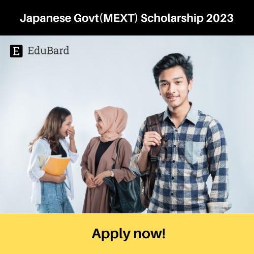 Application for Japenese Govt Scholarship; Apply by May 15ᵗʰ 2022