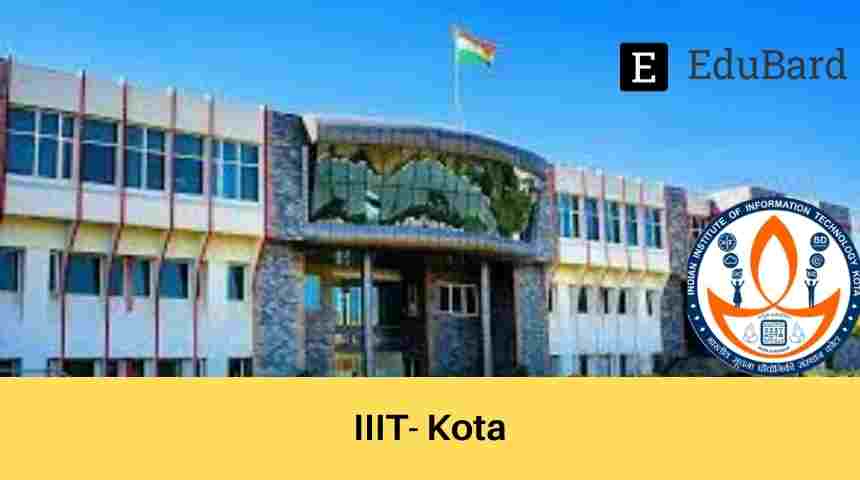 IIIT Kota | Junior Research Fellow Opening; 31,000/- +HRA, Apply by July 15th, 2021