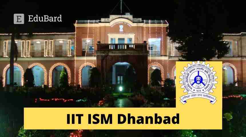 IIT (ISM) Dhanbad |  FOR THE POSITION OF YOUNG PROFESSIONAL (IT), Apply by August 16, 2022.