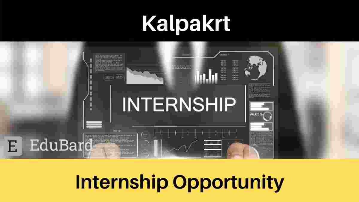 Architect & Civil Engineer Internship Trainee at Kalpakrt; Apply Now