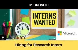 [ Internship ] Research Intern at Microsoft |  Apply Before the Last date | Stipend