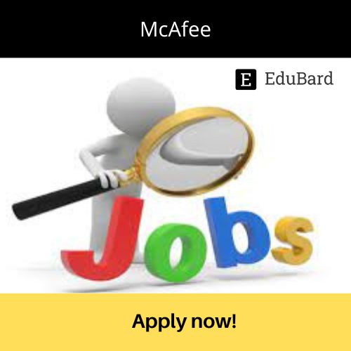 McAfee | Application for Software Developer, Apply now!