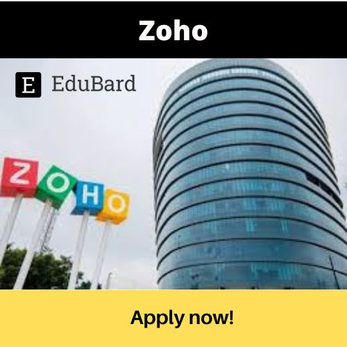 Zoho | Application for Quality Analyst, Apply Asap!