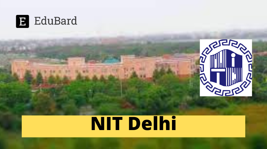 NIT Delhi | e-STC on Artificial Intelligence and its Application to Smart Systems, Apply by  15th December 2023!