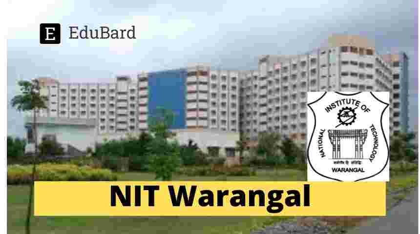 NIT Warangal | FDP on Optimization Techniques using ML for Engineering Discipline, Apply by July 15ᵗʰ 2022