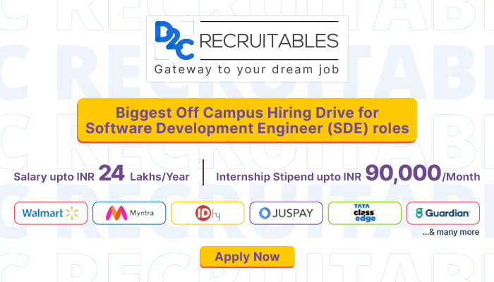 Walmart, Myntra, offering full-time Software Development Engineering roles at 24LPA | Apply before 19th September