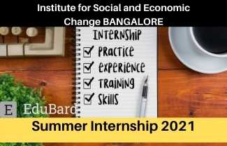 Summer Internship at ISEC Bangalore 2021, Stipend, Apply before 27th March 2021