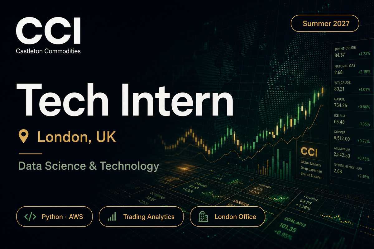 CCI Data Engineering London | Energy Trading Tech