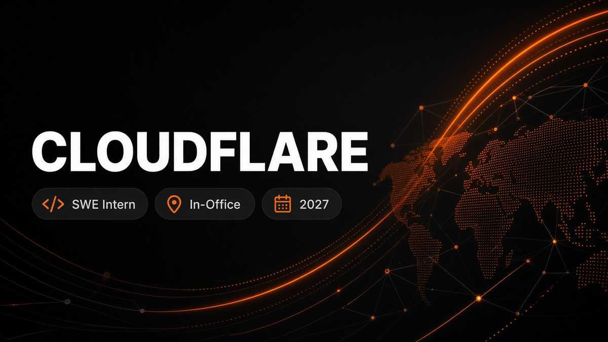 Cloudflare Software Engineer Intern | In-Office · 2027