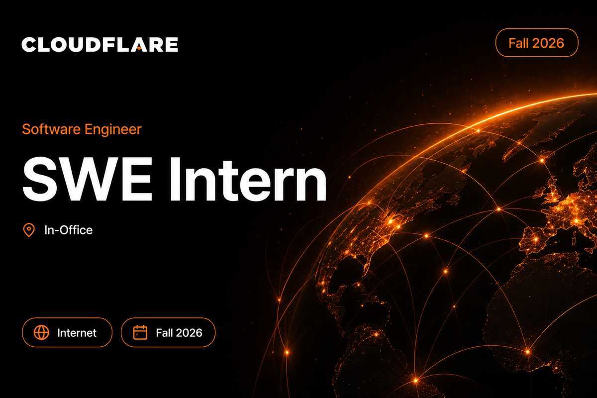 Cloudflare Software Engineer Intern (Fall 2026) | In-Office · 2026