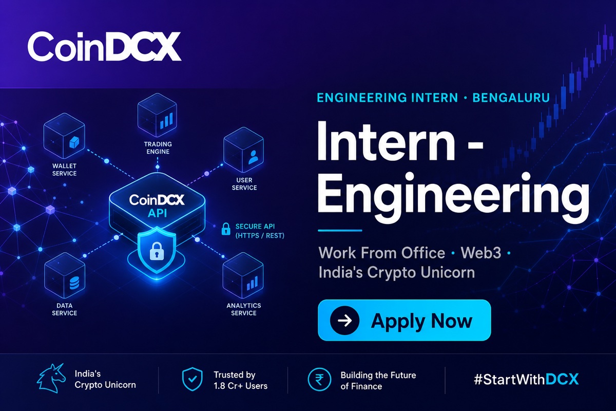 CoinDCX Engineering Intern | Bengaluru Web3
