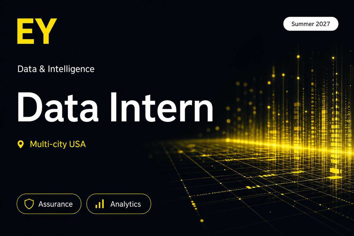 EY Data and Intelligence Delivery Intern | 12 locations Salt Lake City · 2027
