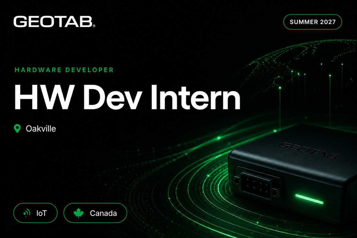 Geotab Hardware Developer Intern | Oakville · 2027