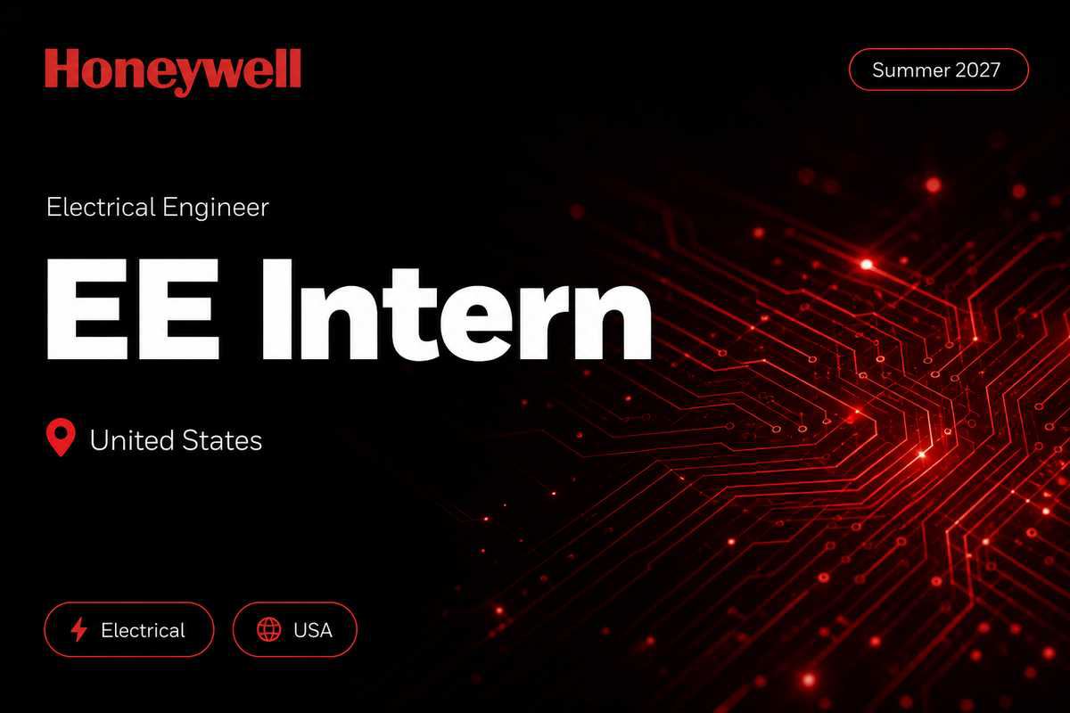 Honeywell Electrical Engineer Intern | United States · 2027