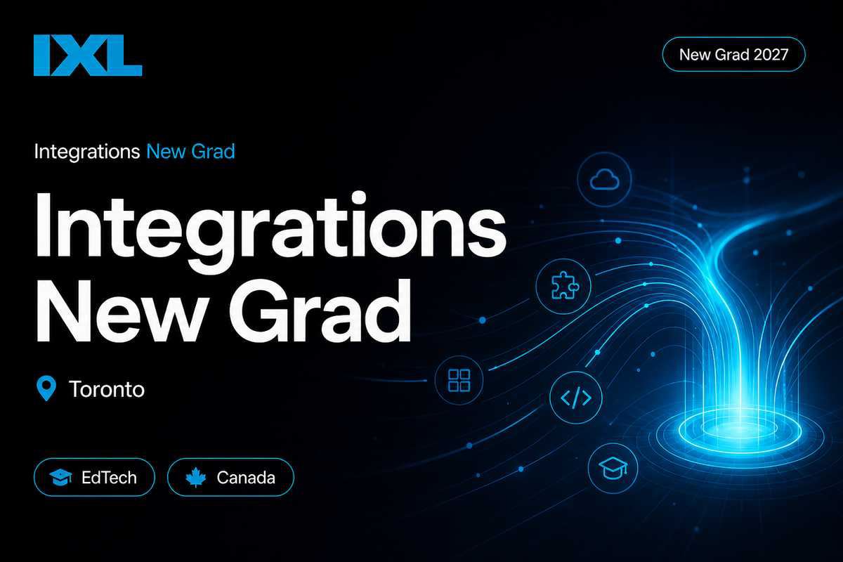 IXL Software Developer New Grad | Toronto · 2027