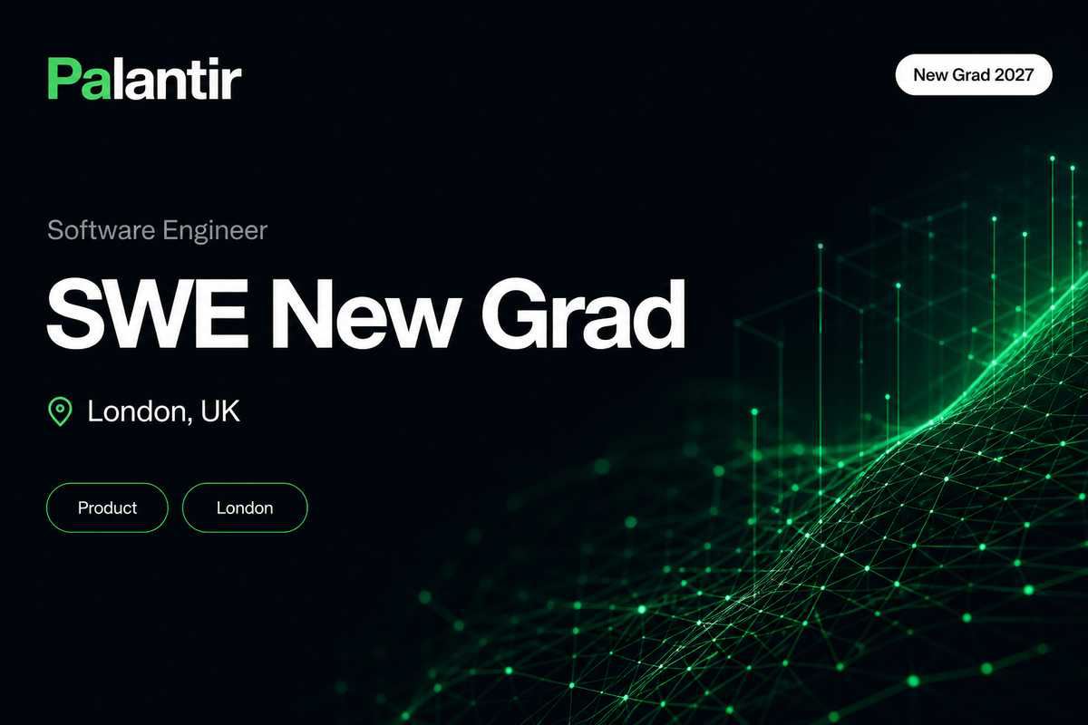 Palantir Software Engineer, New Grad | London · 2027