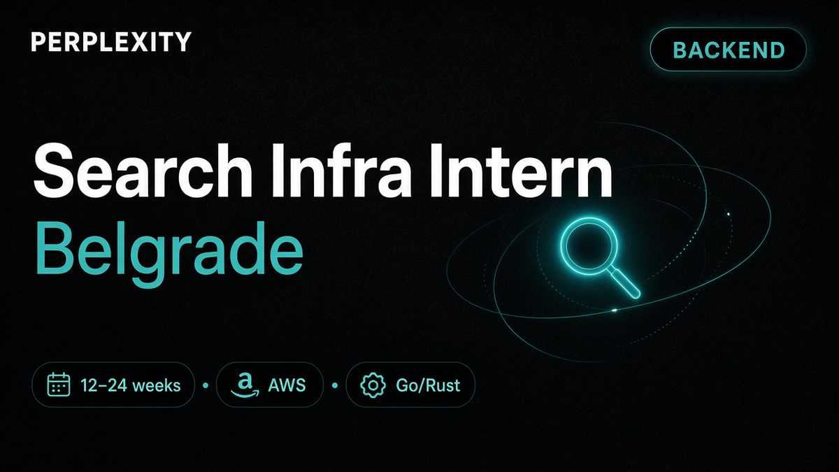 Perplexity Search Backend Infrastructure Intern Belgrade