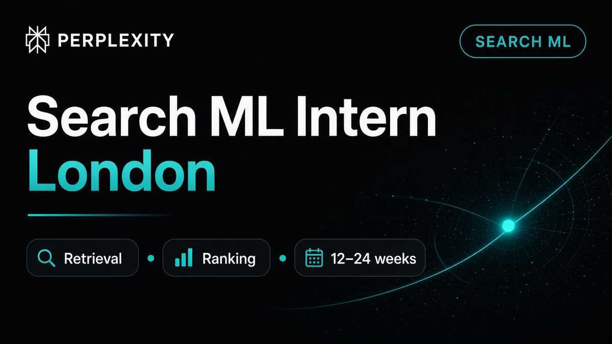 Perplexity Search Machine Learning Engineer Intern London