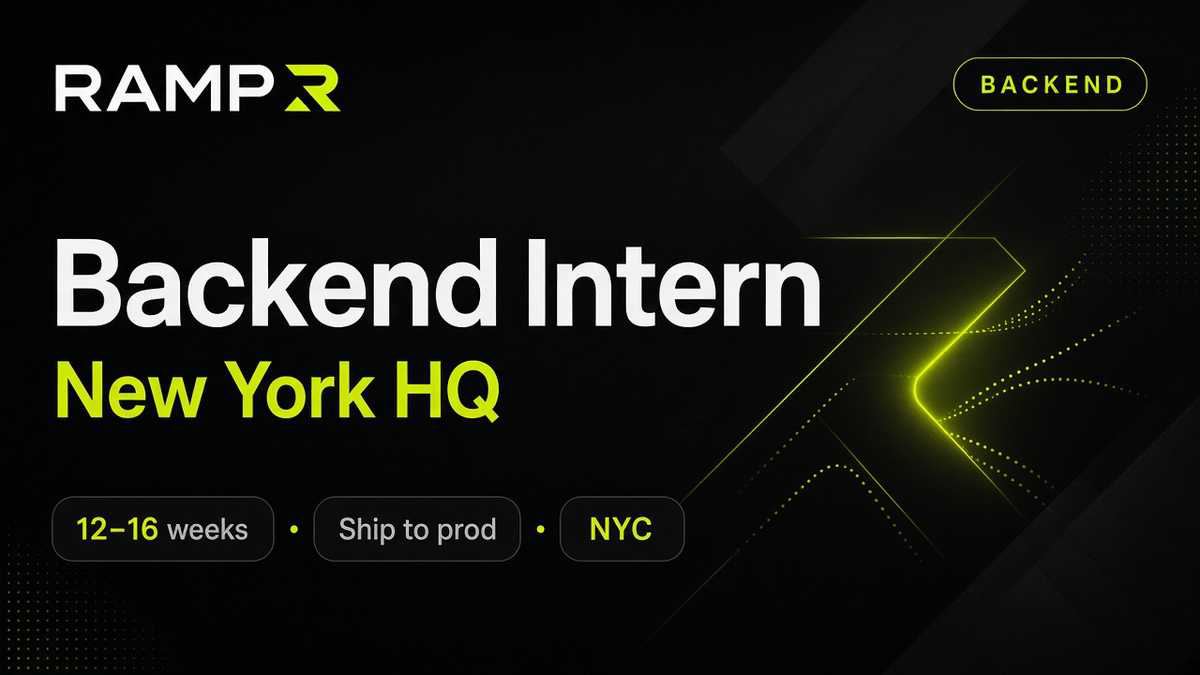 Ramp Backend Software Engineering Intern New York