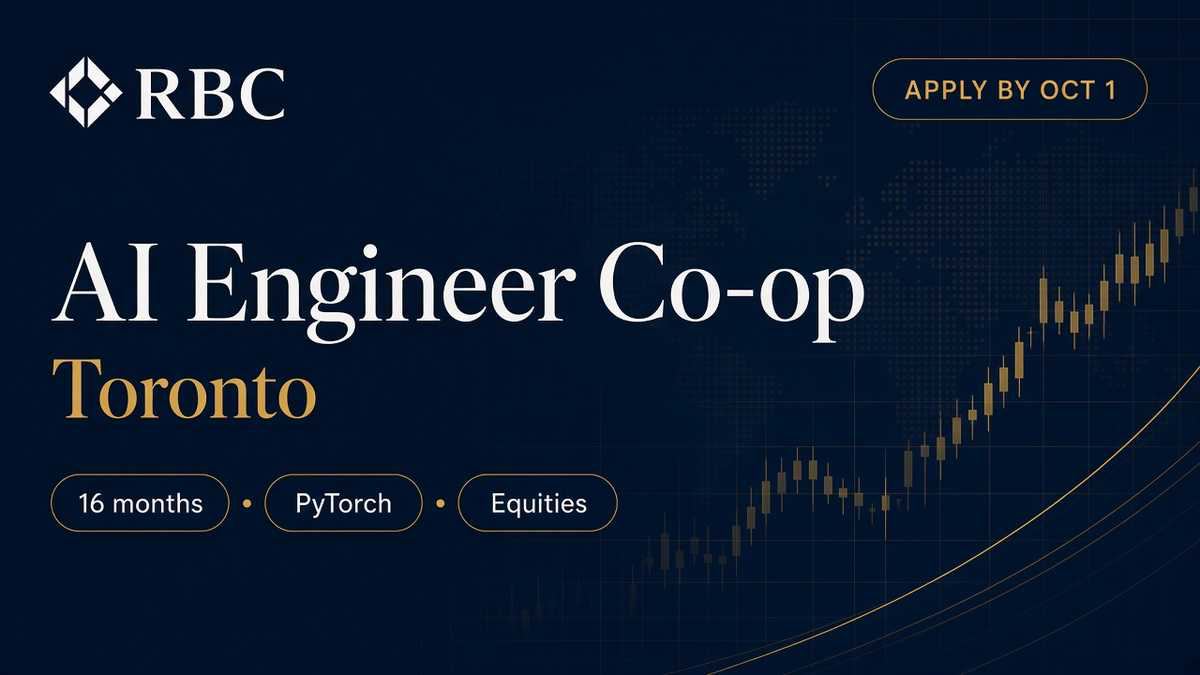 RBC AI Engineer Co-op Toronto 2027 Global Equities