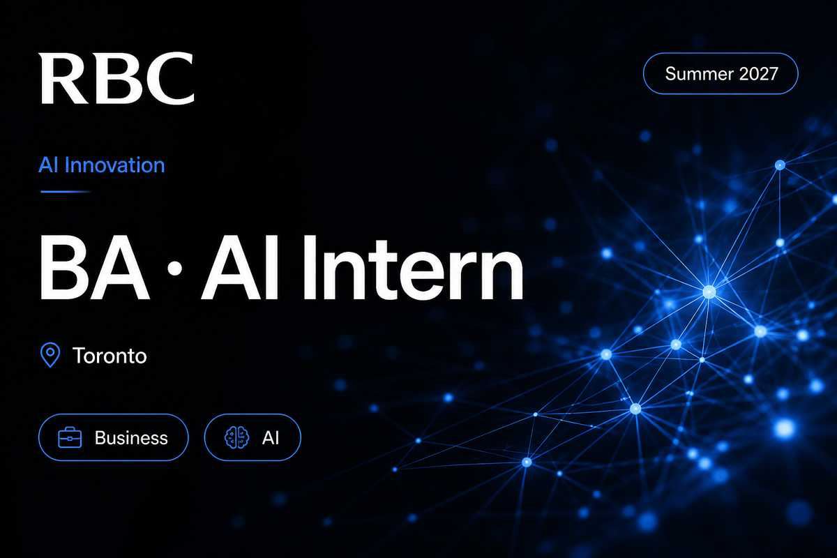 RBC Business Analyst Intern | Toronto · 2027