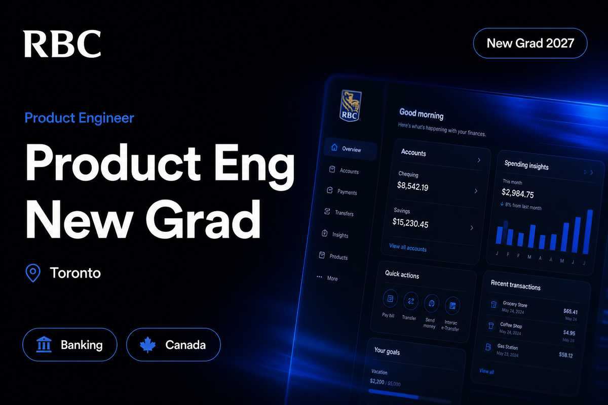 RBC Product Engineer New Grad | Toronto · 2027