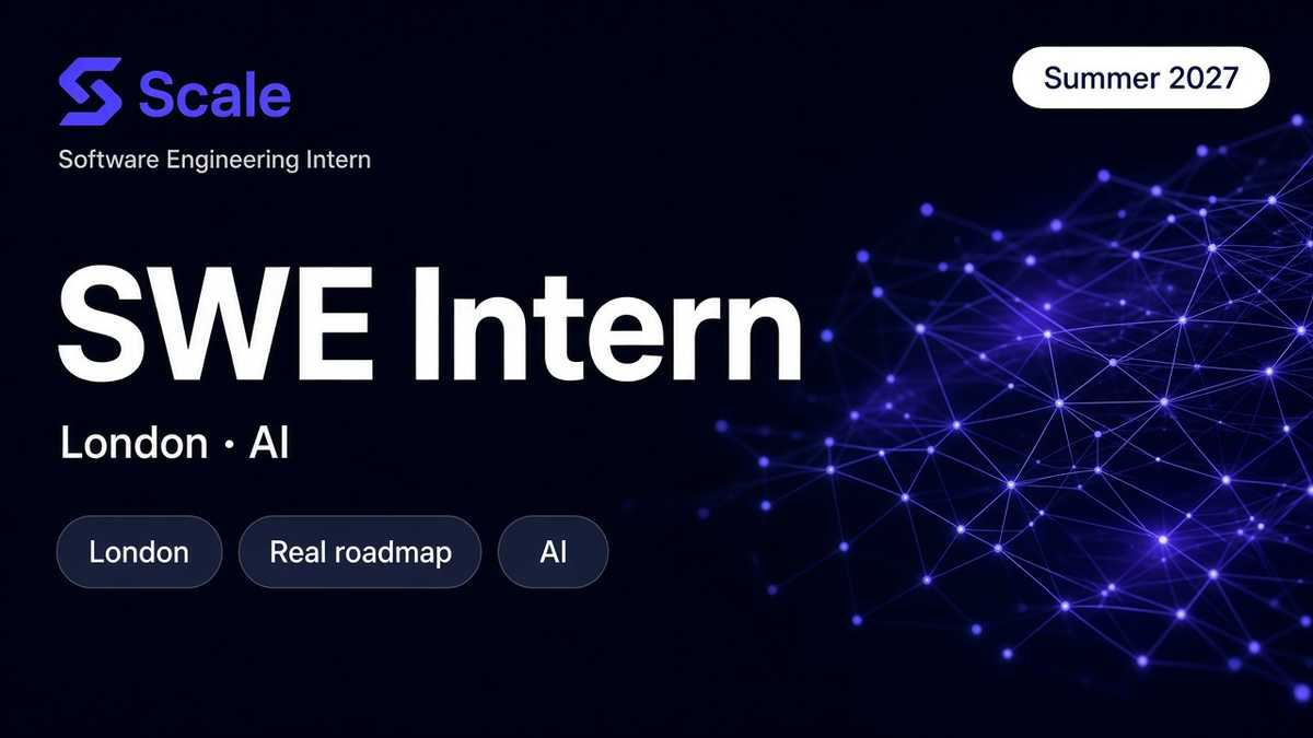 Scale AI Software Engineering Intern | London · Summer 2027