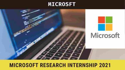 Microsoft Research Internship 2021