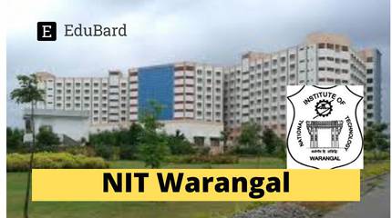 NIT Warangal | Online FDP on DATA SCIENCE for Engineering Applications, Apply by 7​​​​​​​​​​​​​​ᵗʰ August 2022