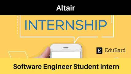 Hiring for Student Intern [Software Engineer] at Altair; Apply ASAP