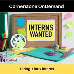 CSOD is Hiring for Linux Intern, Apply ASAP