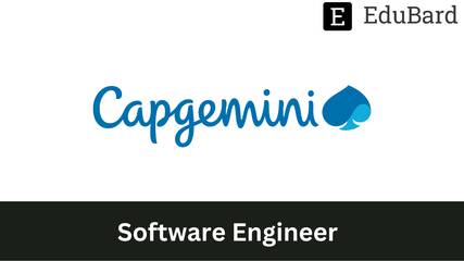 Capgemini - Hiring as Software Engineer, Apply Now!