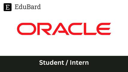 Internship Opportunity | Oracle | Hiring for Project Intern, Apply Now!