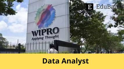 Wipro | Hiring for Data Analyst, Apply Now!