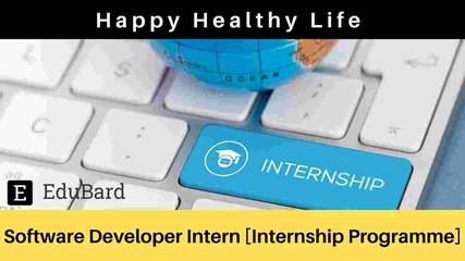 Software Developer Intern [Internship Programme] at Happy Healthy Life, Apply by June 13th, 2021
