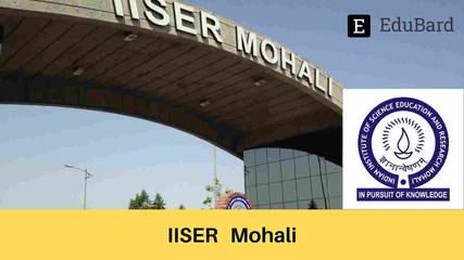IISER Mohali Position Opening for Research Associate, Apply by August 23rd, 2021