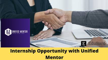Internship Opportunity with Unified Mentor Apply by 15th Jan 2025