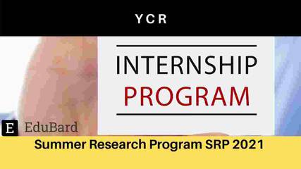 Summer Research Program 2021 by the YCR; 6-week opportunity