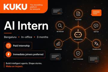 Kuku AI Intern Bengaluru | Agentic LLMs (3 Mo)