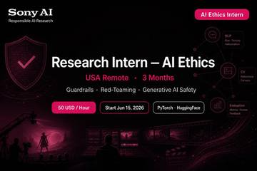Sony AI Research Intern AI Ethics USA Remote | 50/hr
