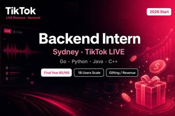 TikTok Backend Intern LIVE Sydney 2026 | Gifting Revenue