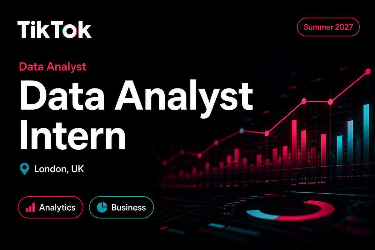 TikTok Data Analyst and Business Projects Inter | London · 2027