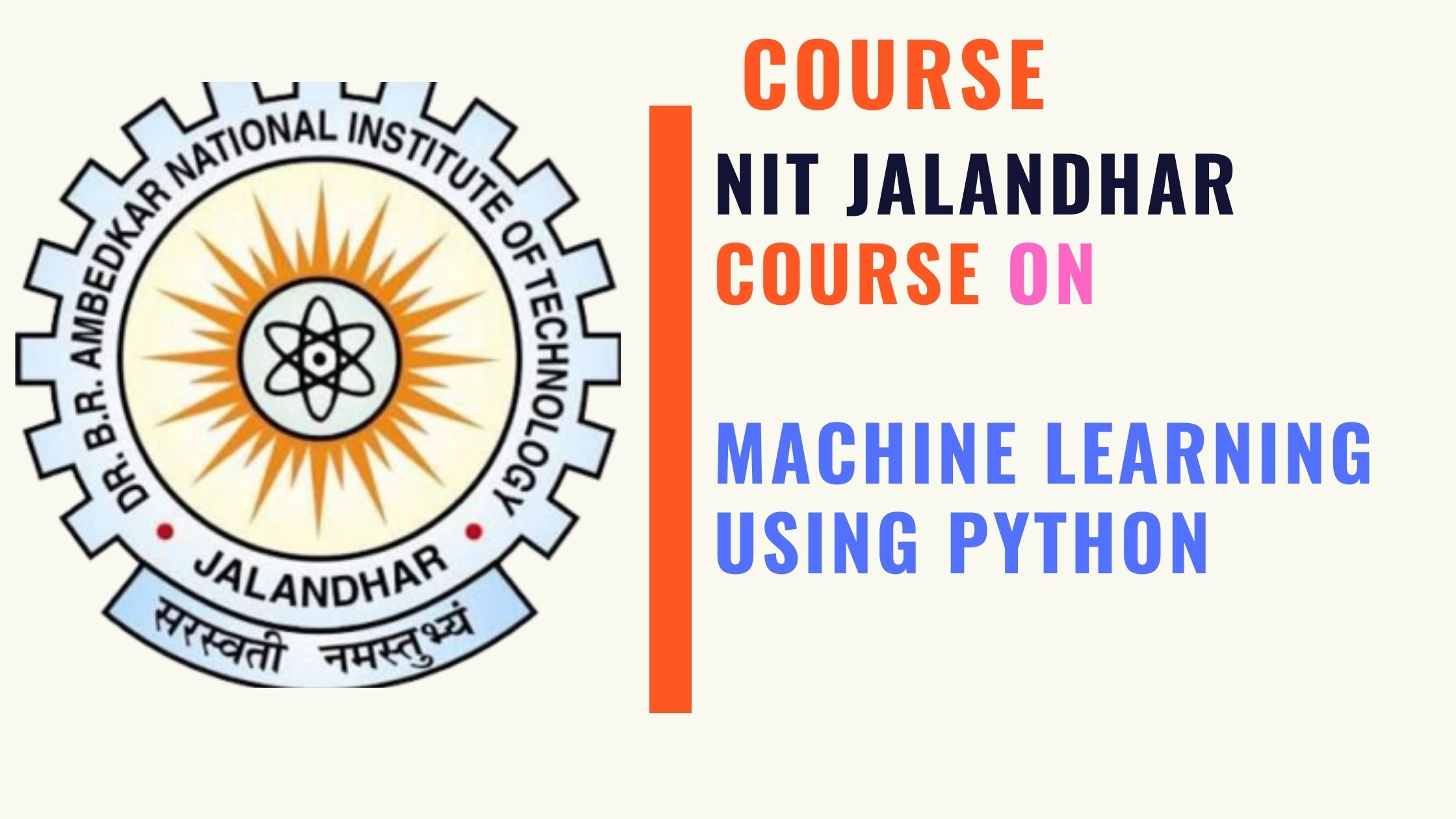 NIT Jalandhar Machine Learning using Python Online Short ...
